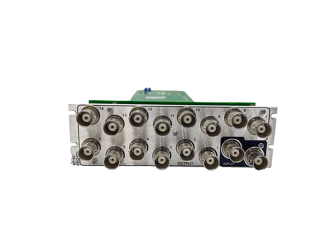 SAM IQVDA Analog Video Distribution Amplifier with 14 Outputs Back IQVDA0206-2A