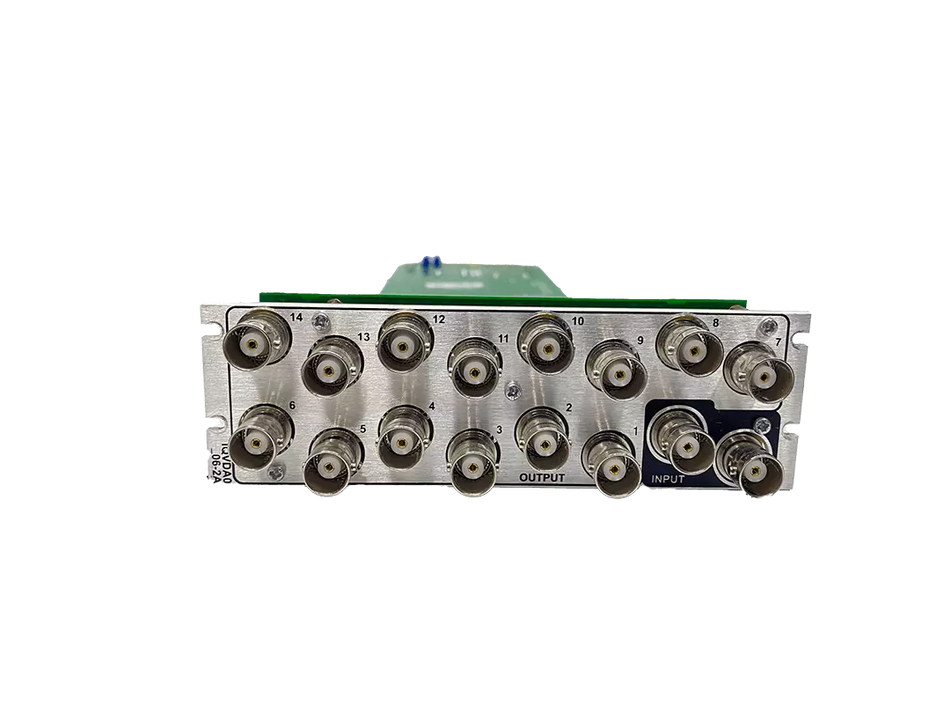 SAM IQVDA Analog Video Distribution Amplifier with 14 Outputs Back IQVDA0206-2A