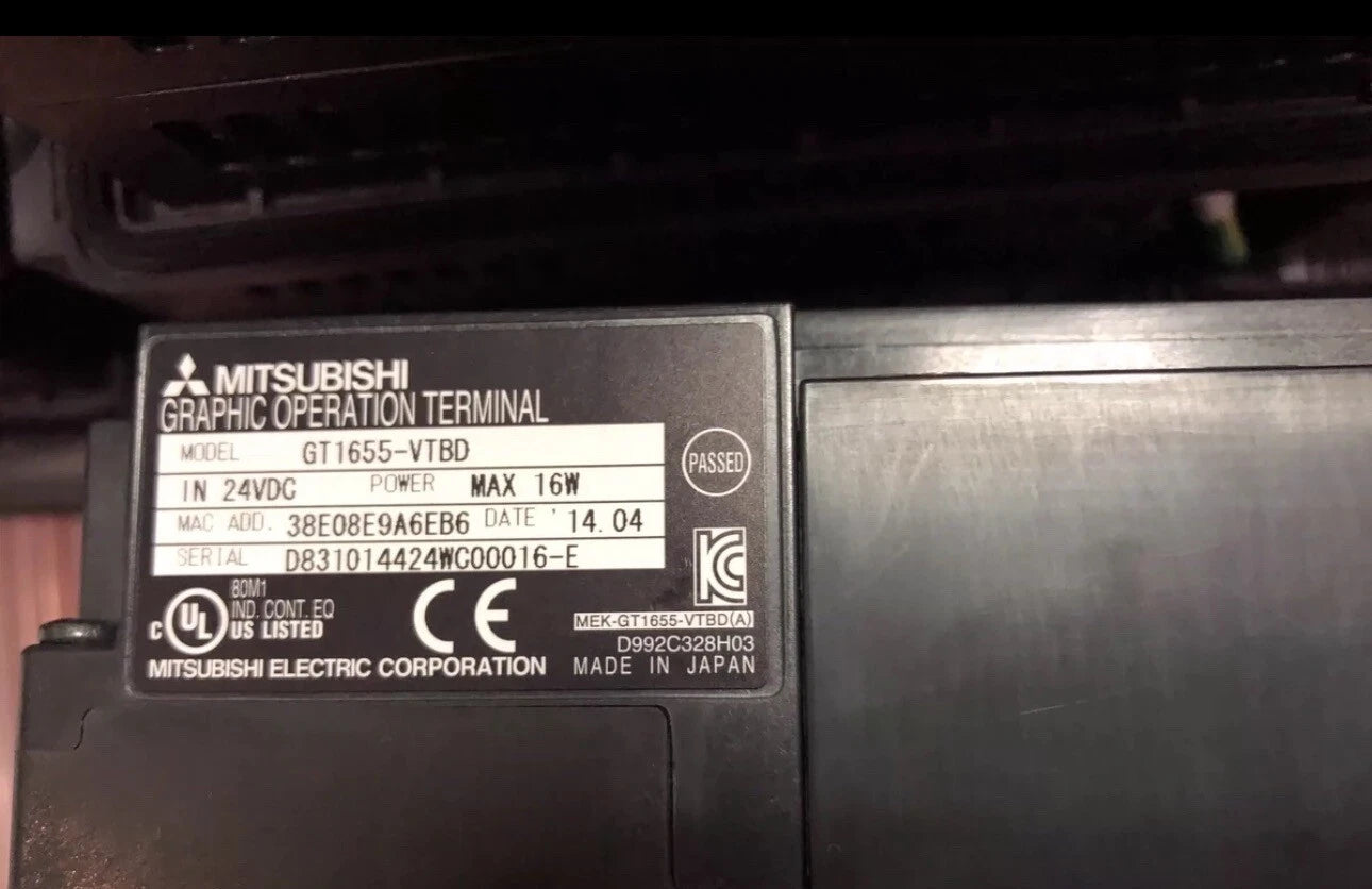 GT1655-VTBD HMI Touchscreen Display for Industrial Automation