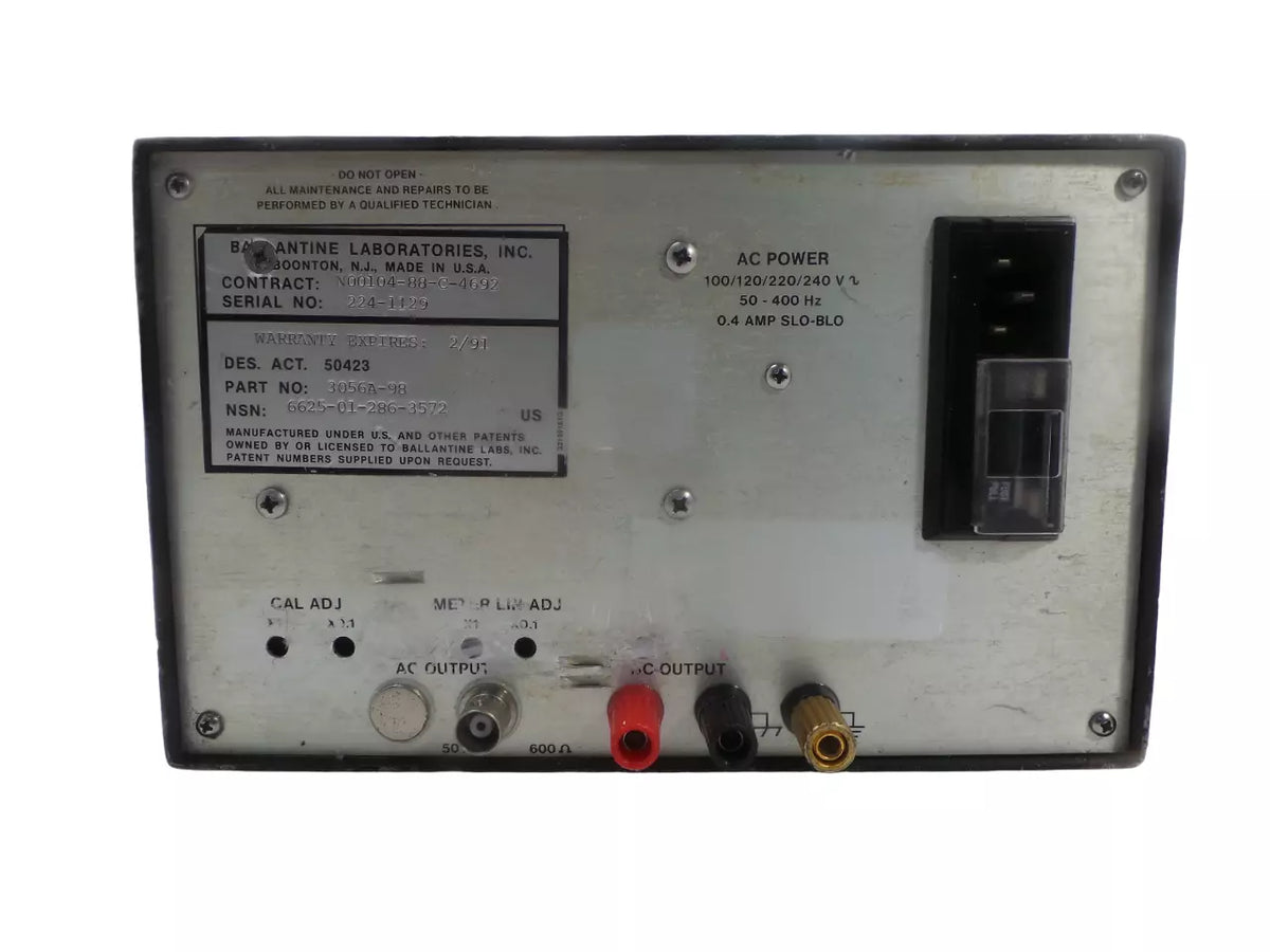 Ballantine AC Voltmeter 3056A-98 - High-Quality AC Meter
