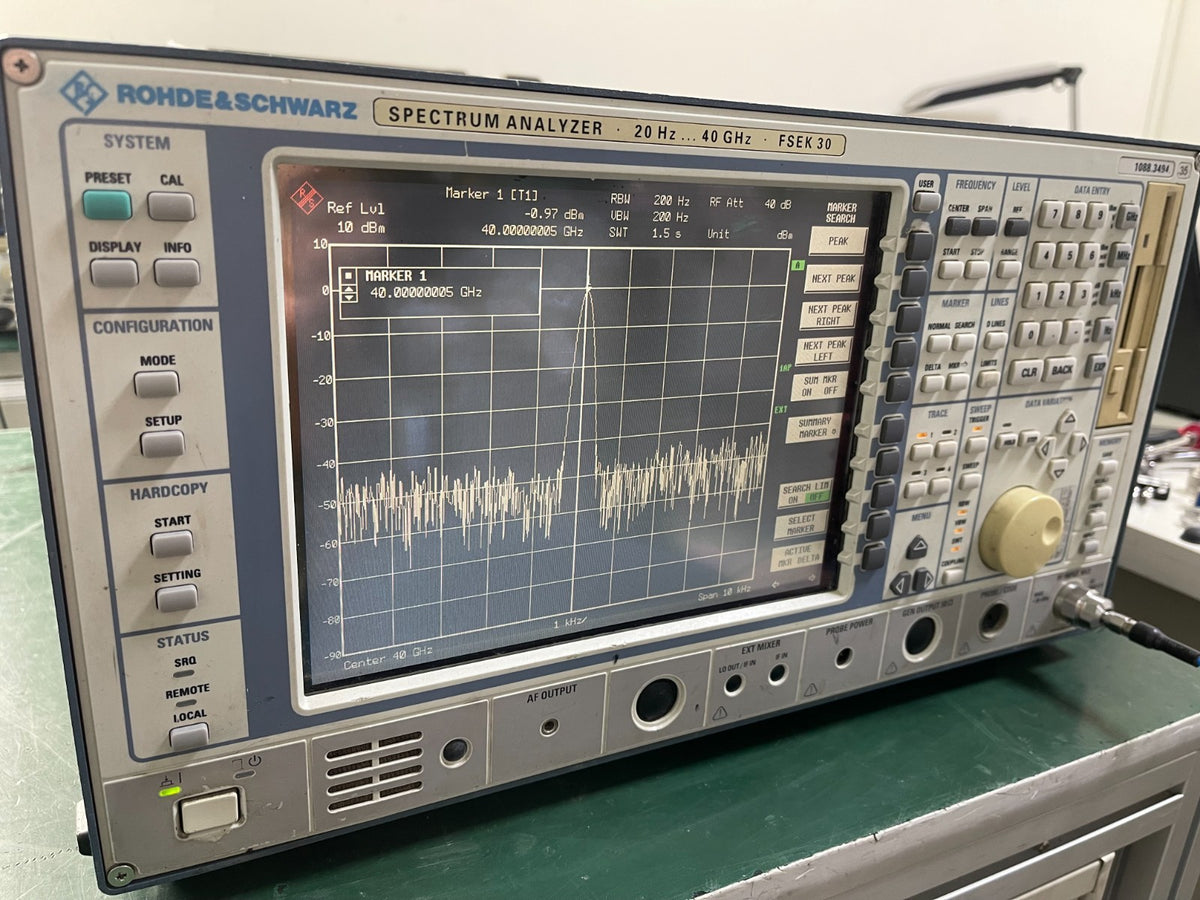Rohde & Schwarz FSEK30 20 Hz - 40 GHz Spectrum Analyzer _8495 - XG eqpt