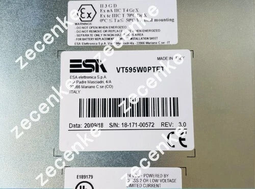ESA VT595W0PTET P3510B YL Test Product 90-Day Warranty