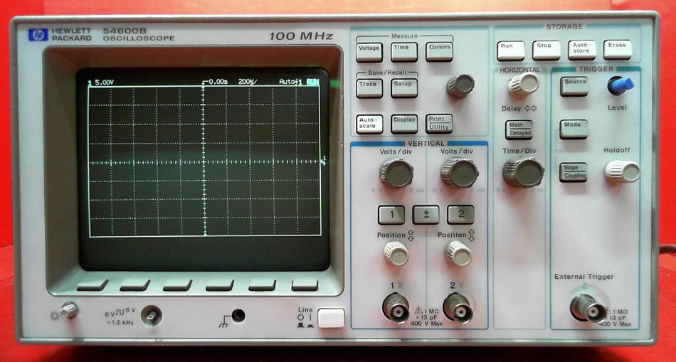 HP - Agilent - Keysight 54600B Oscilloscope 2 Channel 100 MHz SN: US36180676