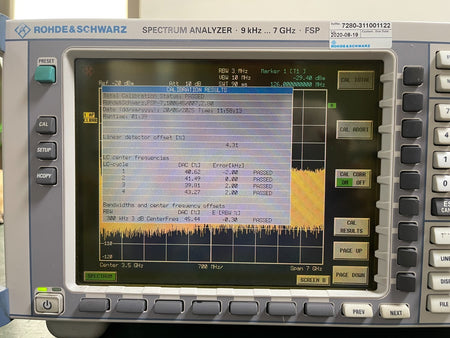 Rohde & Schwarz FSP7 Spectrum Analyzer 9 kHz - 7 GHz _ 0645 - XG eqpt