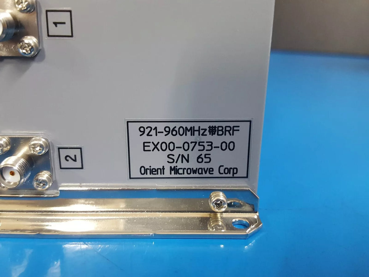 Orient-Microwave EX00-0753-00 Band Reject Filter 921-960 MHz (65)