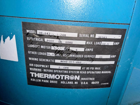 Thermotron DS-640-979-24 Electrodynamic Shaker with Controller 6,000lb Force Peak