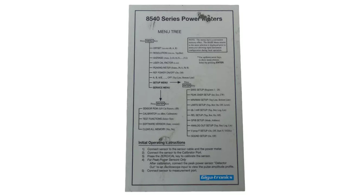 GIGA-TRONICS 8541 Universal Power Meter