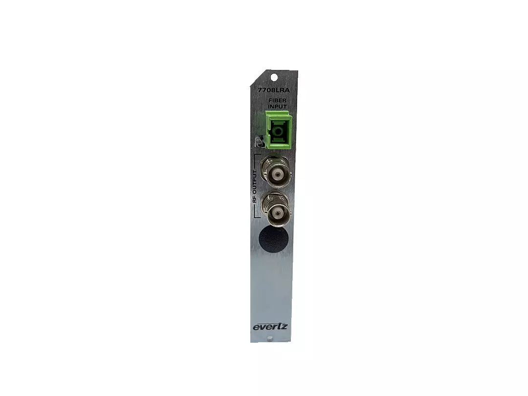 EVERTZ 7708LRA L-Band/Wideband RF Fiber Receiver Model 7708LRA-B50-AP