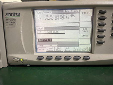 Anritsu MG3692A CW Signal Generator 0.1Hz to 20GHz w/ Opt. 1B, 4, 22, 13A _1110