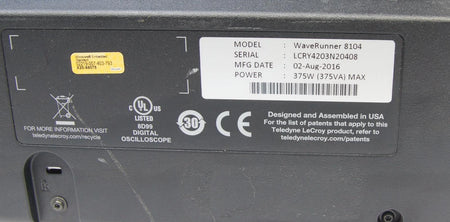 Lecroy WaveRunner 8104 1GHz  4 Channel 20 GS/s Oscilloscope