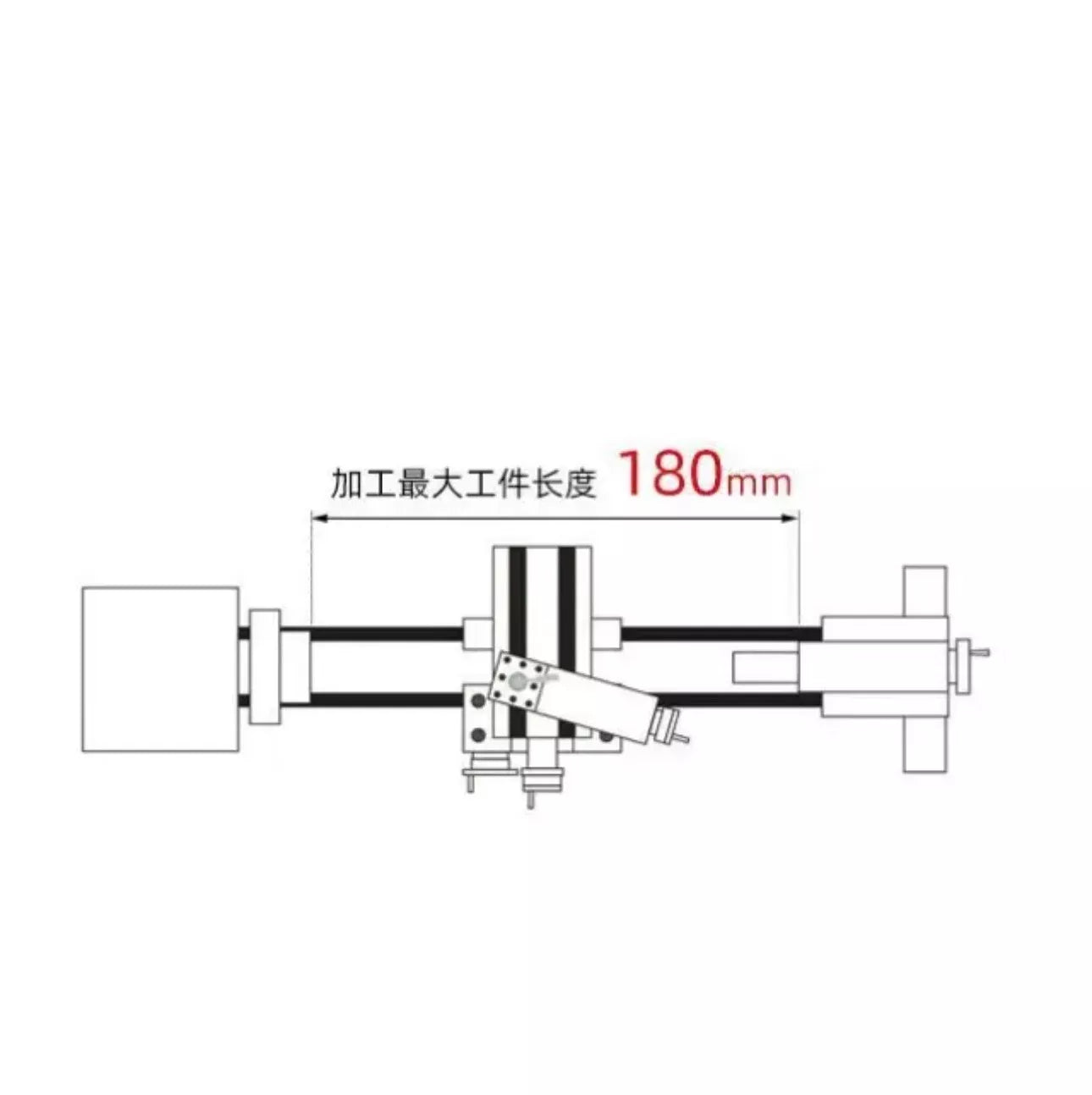 Mini Lathe Machine Desktop DIY Drilling Milling Machine 220V 180W