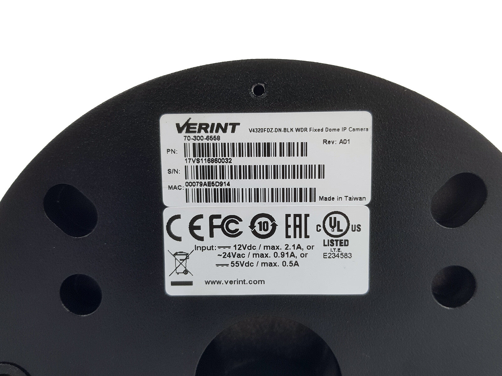 Verint V4320FDZ-DN Fixed Dome IP Camera