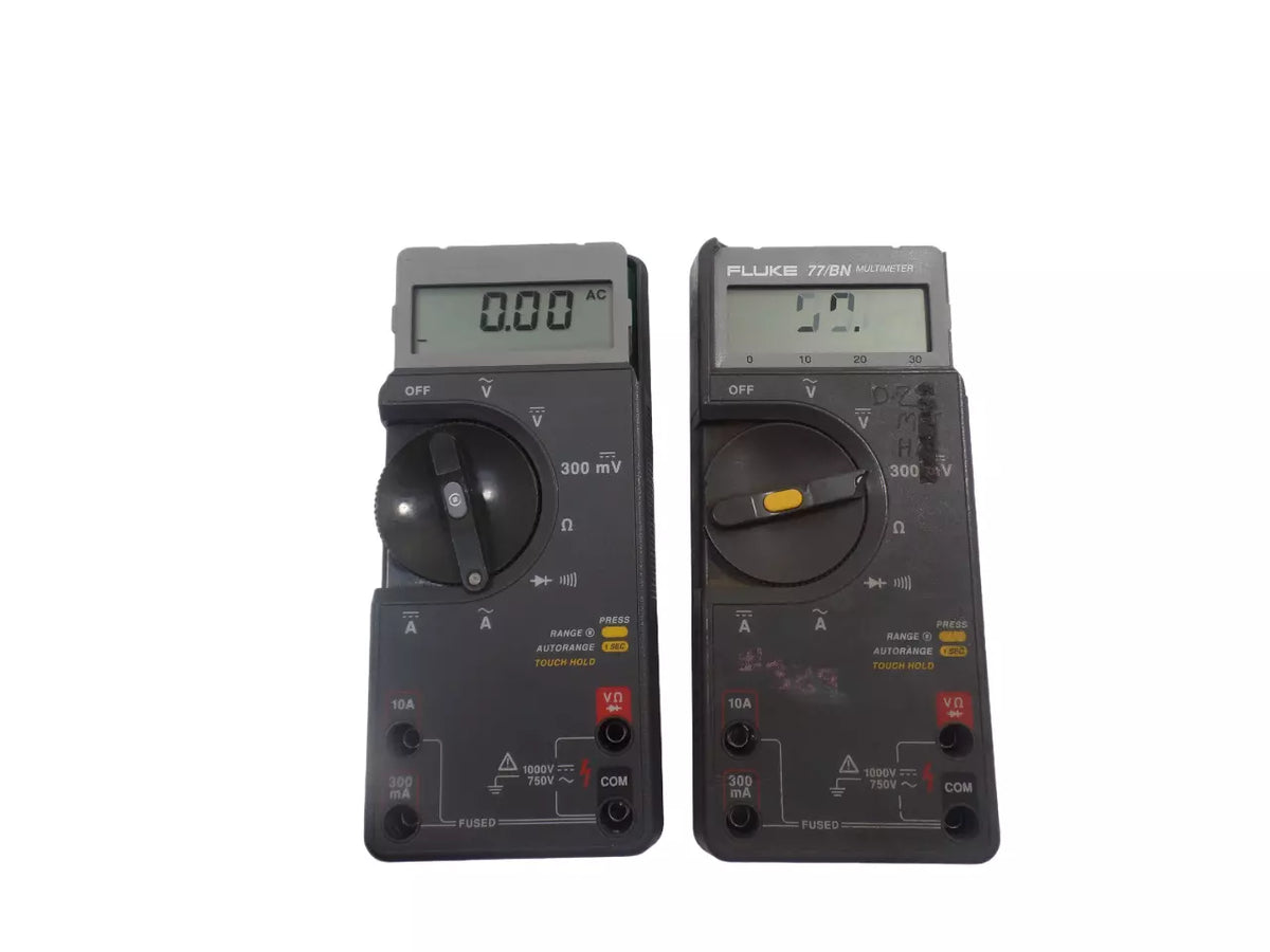 Lot of 2 Fluke 77/BN Multimeter Bundle
