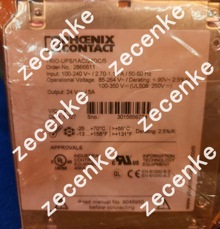 Phoenix Contact TRIO-UPS/1AC/24DC/5 Integrated Power Supply 2866611