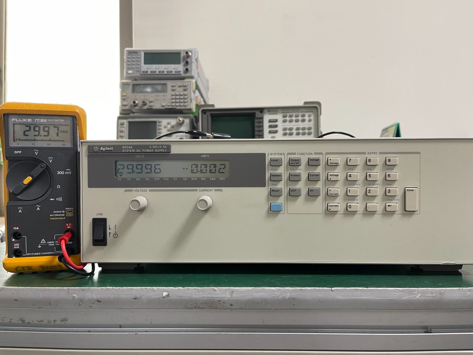 HP Agilent 6654A System DC Power Supply , 60V / 9A