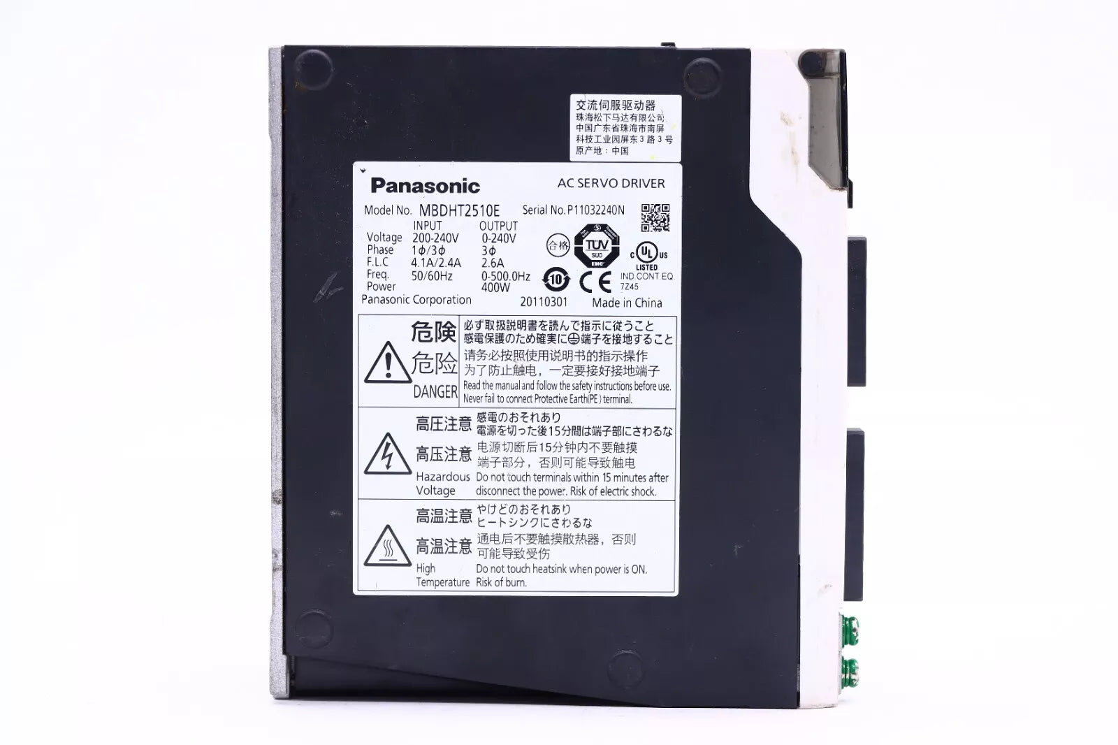 Panasonic MBDHT2510E AC Servo Drive