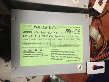 CONTEC ECH(PCI)BE-H7A PW-150ATX-S Compact Power Supply