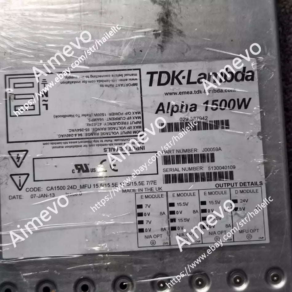Alpha1500W J00059A Power Supply