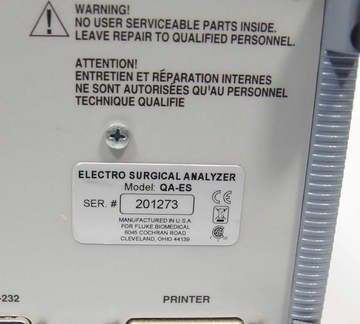 Fluke Biomedical QA-ESⅡ QA-ES2 Electrosurgery Analyzer