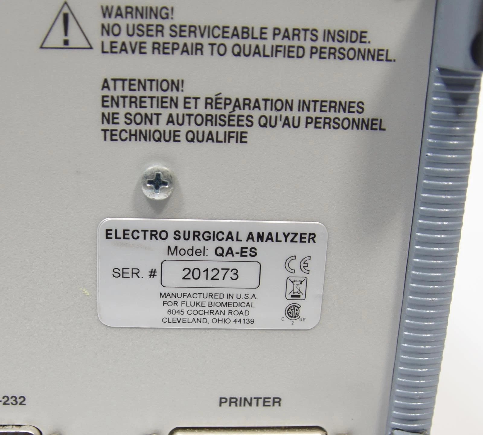 Fluke Biomedical QA-ESⅡ QA-ES2 Electrosurgery Analyzer