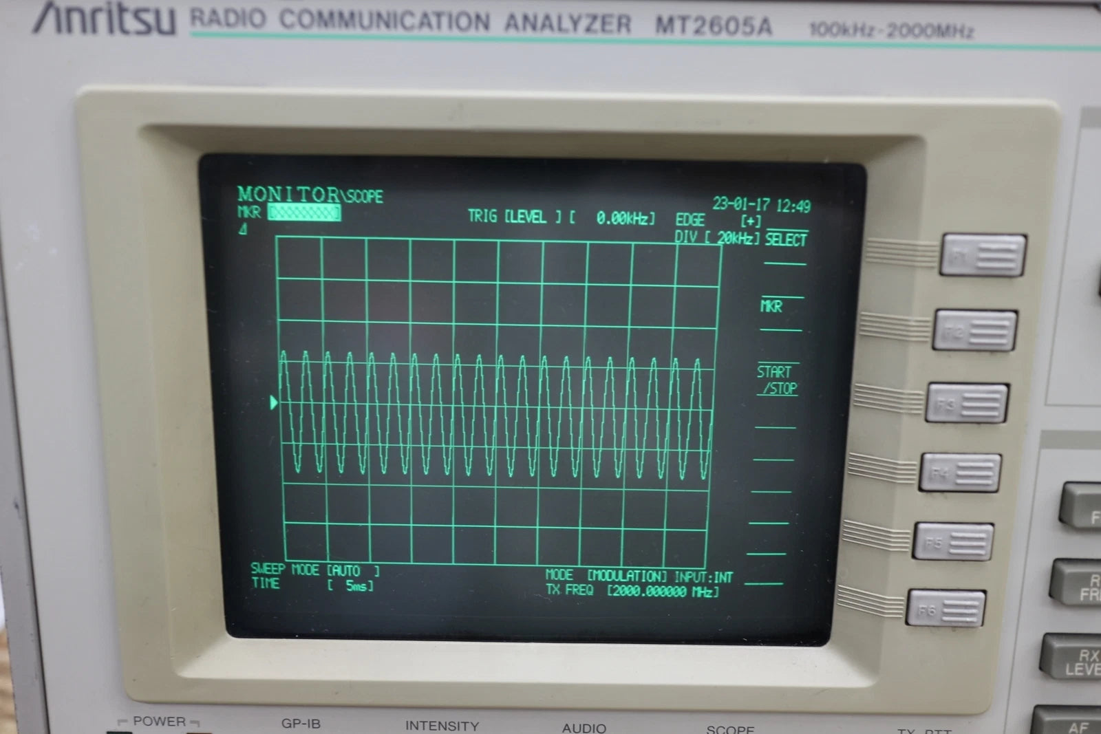 ANRITSU MT2605A Radio Communication Tester (Spectrum Monitor)