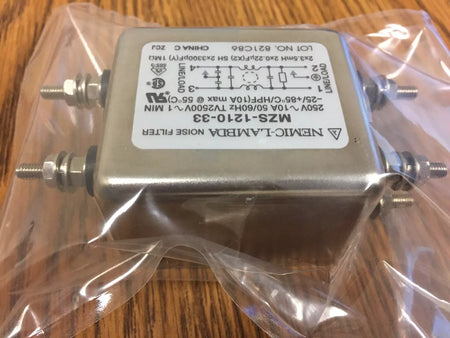 Nemic-Lambda MZS-1210-33 Noise Filter 250V-10A, 50/60Hz
