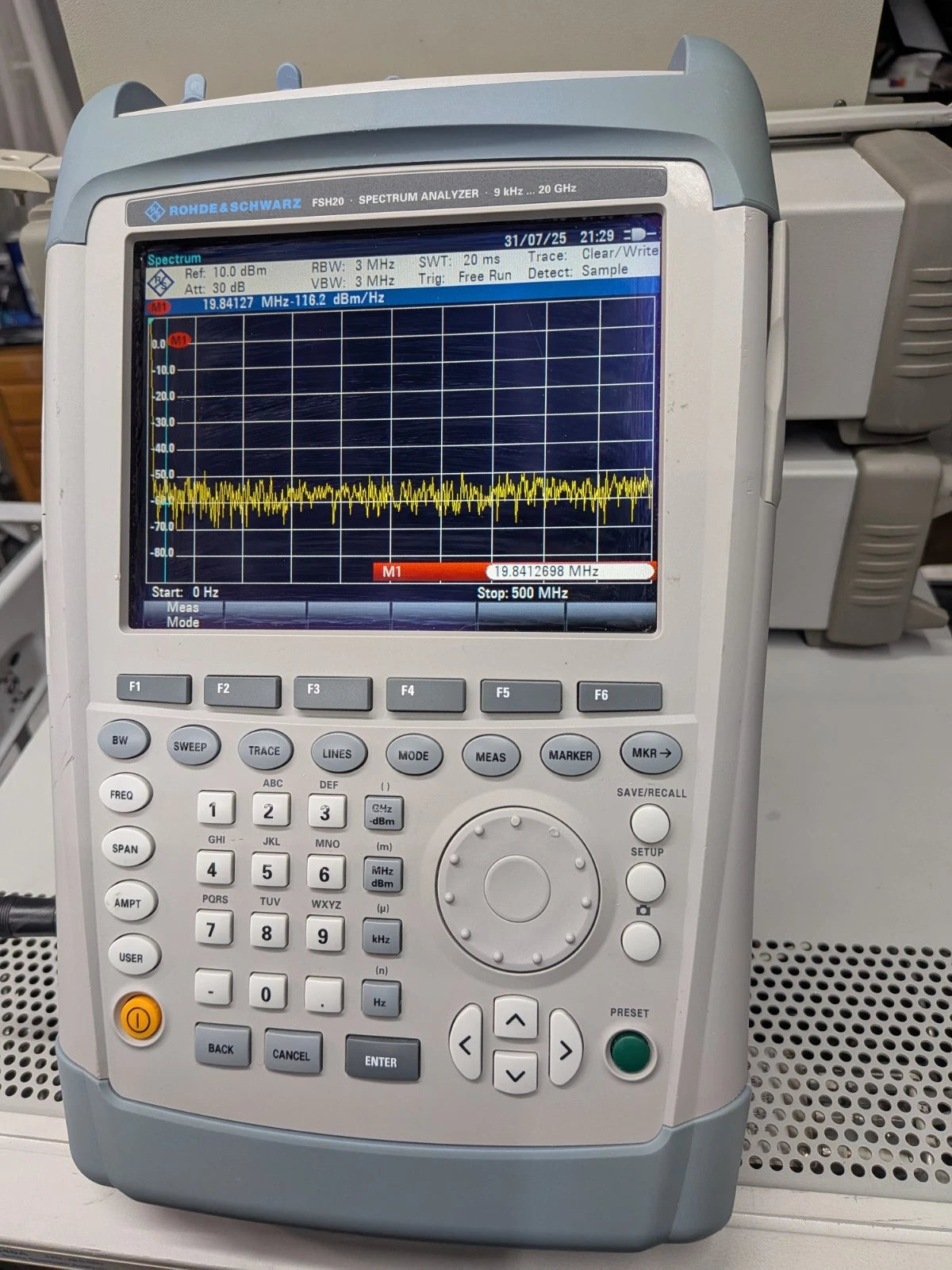 🔥Rohde & Schwarz R S Fsh20 K17 Handheld Spectrum Analyzer /Meter+Sensor !Cal'd!