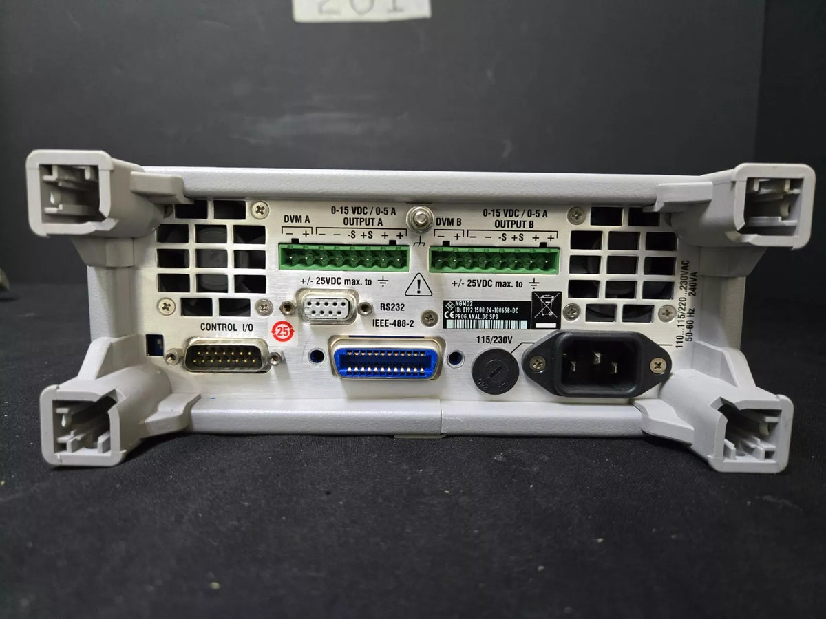 R&S NGMO2 Dual-Channel Analyzer/Power Supply 15V 2.5(5)A (0658)