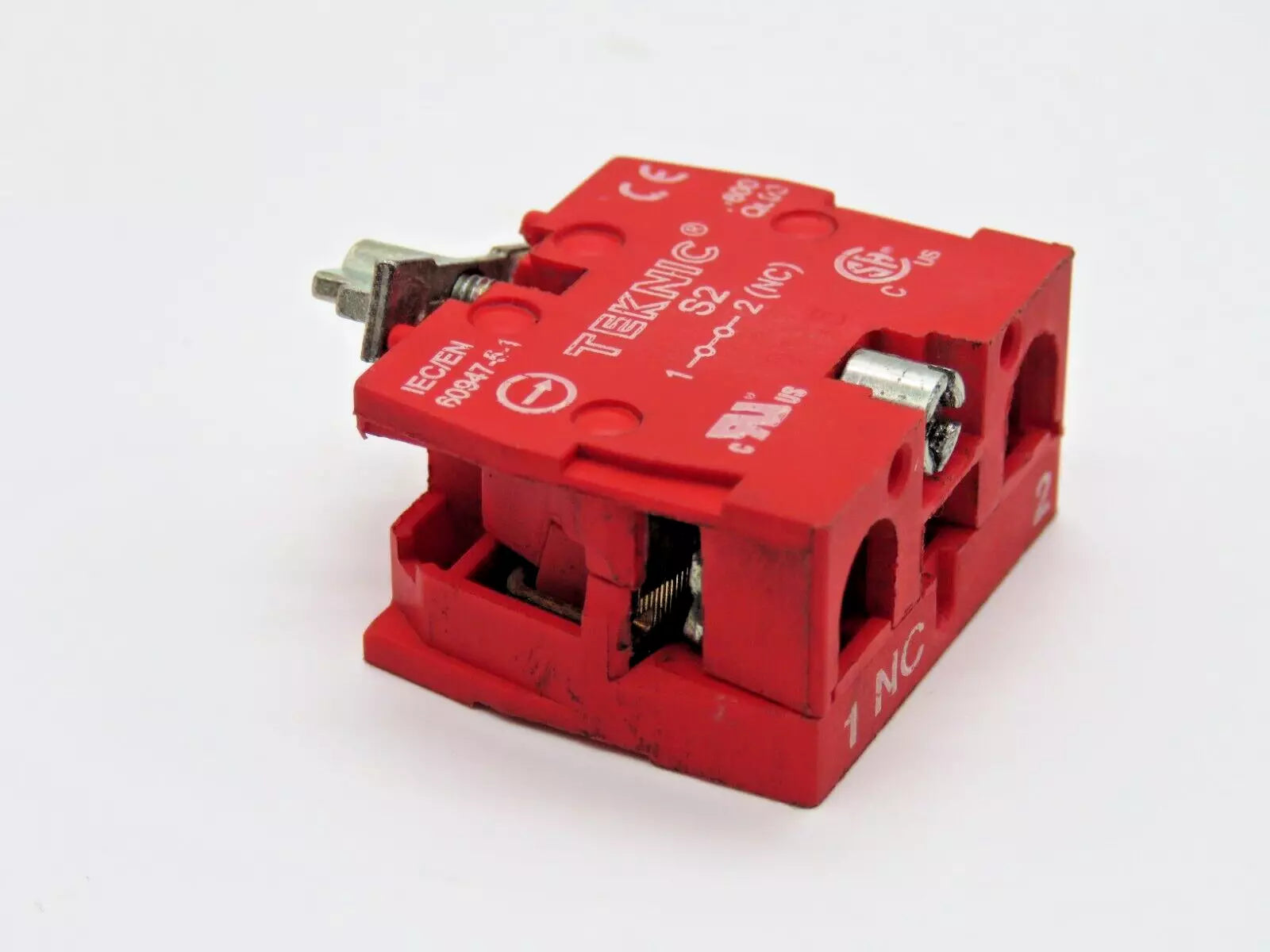 Teknic S2 IEC94751 Red Push-Button Switch Block 220V