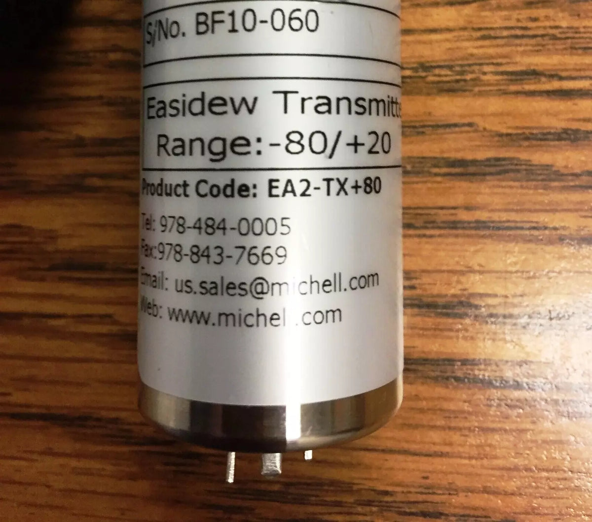 Michell Instruments EA2-TX+80 Dew Point Transmitter, Range -112 to 68°F