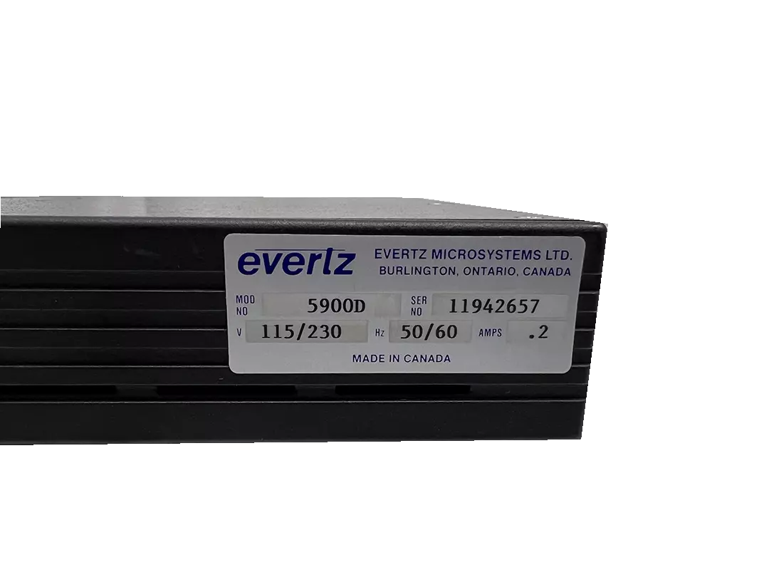 Evertz 5900D Timecode Reader with Video Time Display