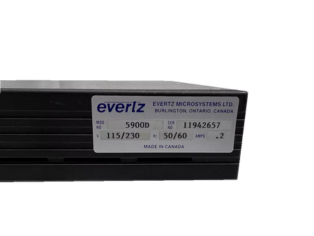 Evertz 5900D Timecode Reader with Video Time Display