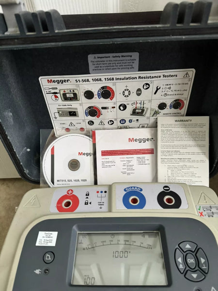 MEGGEE S1-1568 15KV Insulation Resistance Tester w/ Leads