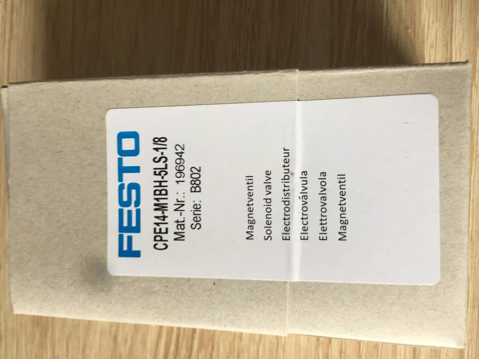 Festo CPE14-M1BH-5LS-1/8 196942 Solenoid Valve