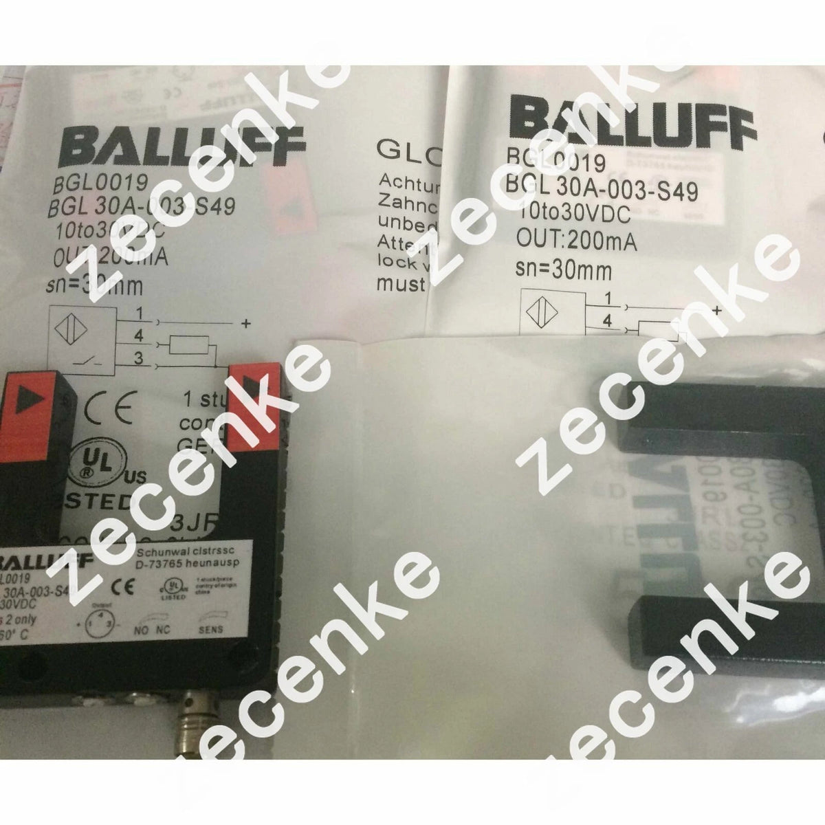 BALLUFF BGL 30A-003-S49 BGL0019 Sensor for Industrial Automation