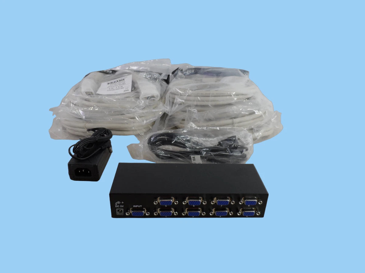 Compact VGA Video Splitter 8-Channel AC1056A-8- Free Shipping