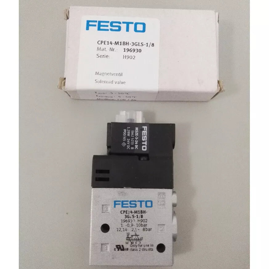 Festo CPE14-M1BH-3GLS-1/8 196930 Solenoid Valve