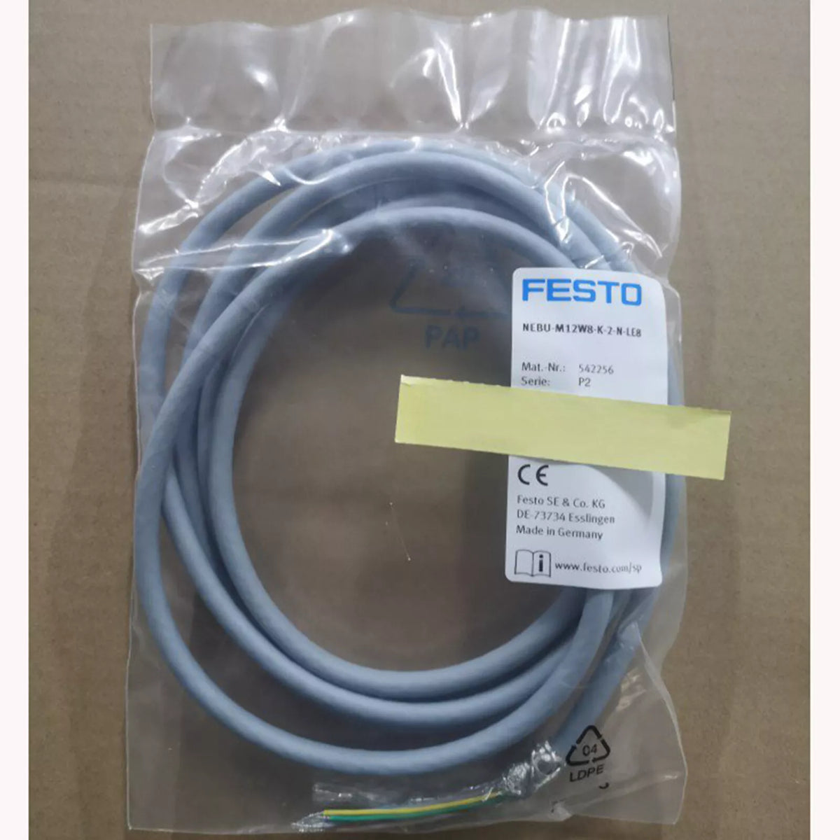 Festo NEBU-M12W8-K-2-N-LE8 542256: High-Quality New Air-Operated Valve