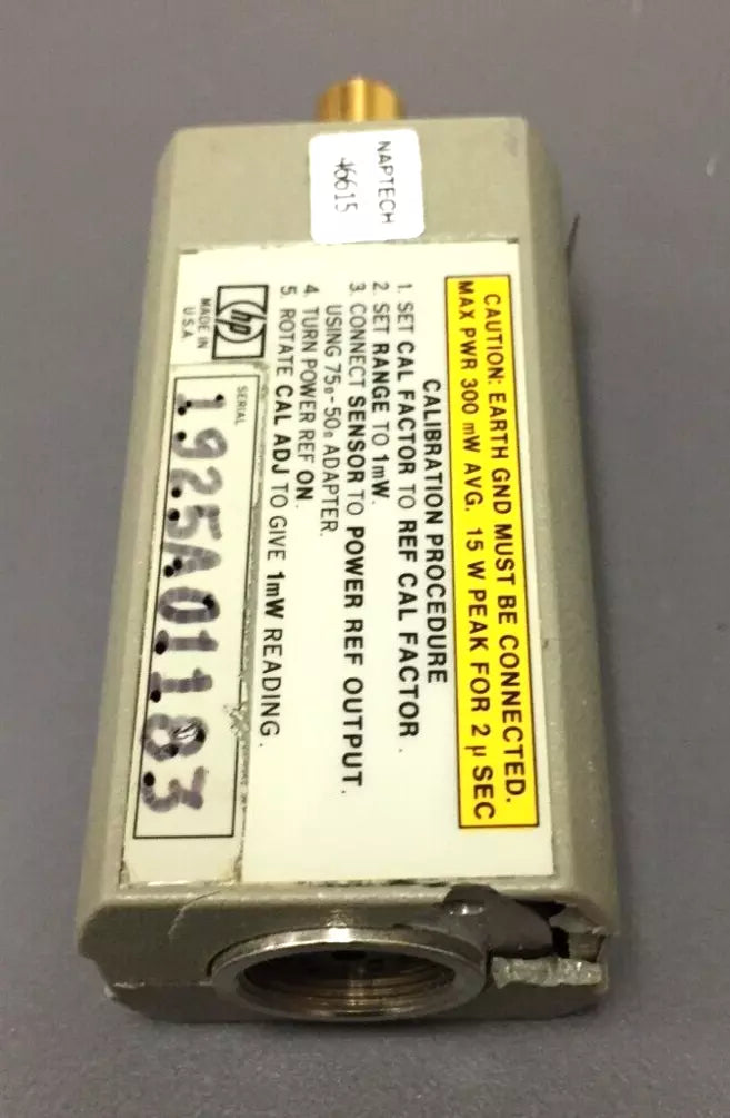 HP Agilent 8483A Power Sensor 75 Ohm 3 µW -100 mW without Connector