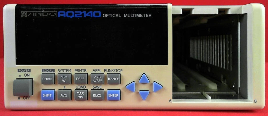 Ando AQ2140 Optical Lightwave Multimeter Two Bay Mainframe