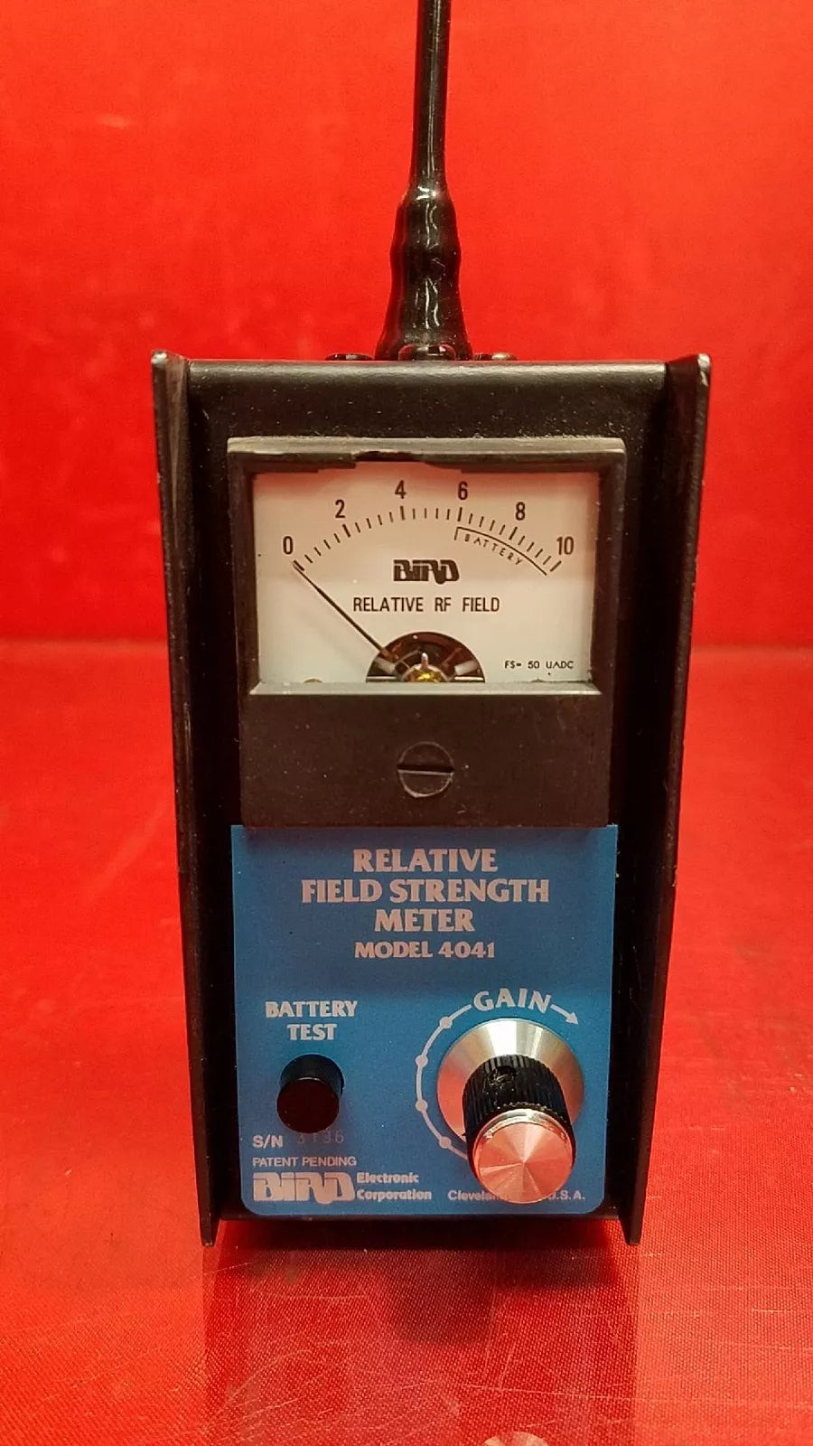 Bird 4041 Relative Field Strength Meter 1 - 1000 MHz AS-IS S/N 3136