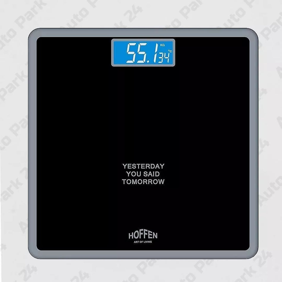 Hoffen Digital Body Weight Scale with Thick Tempered Glass and LCD Display