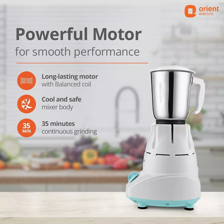 Orient Electric 500W Mixer Grinder Kitchen Kraft 500 MGKK50B3