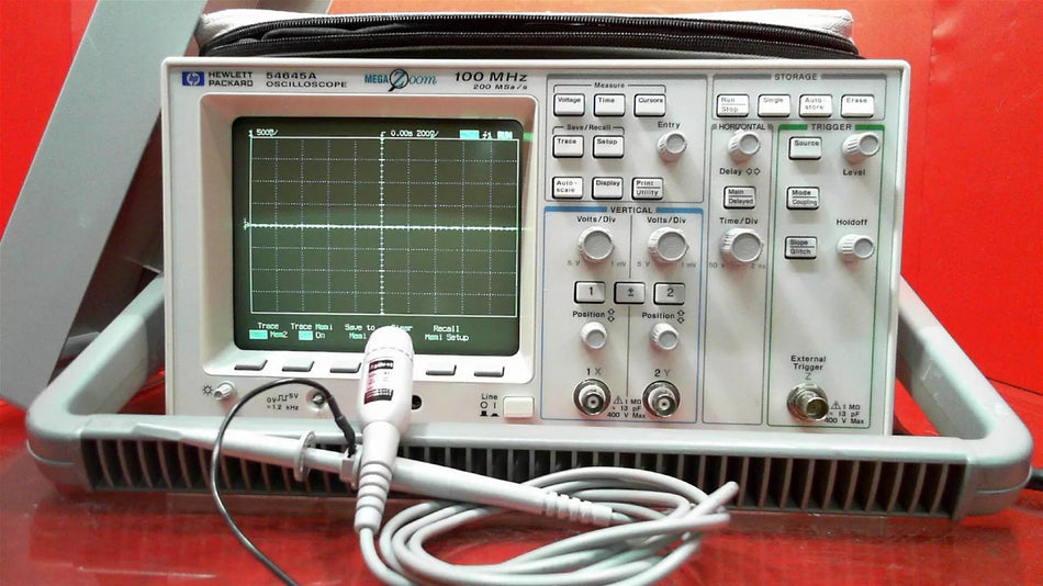HP - Agilent - Keysight 54645A 100MHz Oscilloscope with 10074C probe