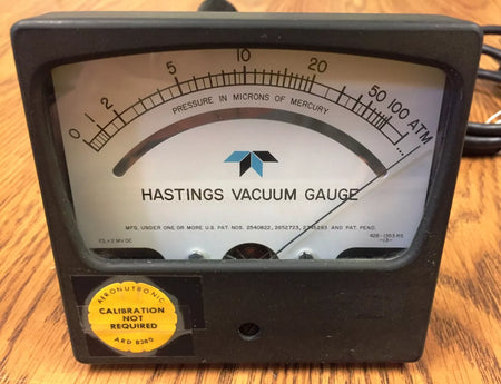 Teledyne Hastings VT-5 Analog Vacuum Gauge Controller with 8' Power & Gauge Cables