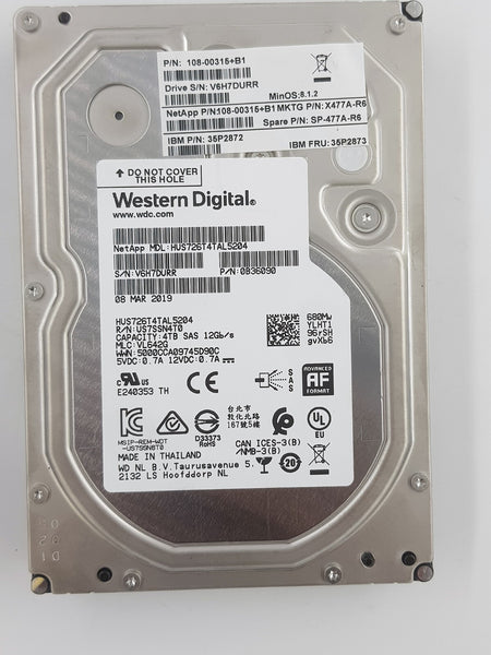 4TB SAS 12Gb/s Internal HDD by Western Digital