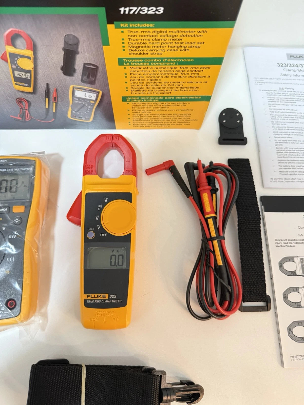 Fluke 117/323 Electrician Combo Kit (New Factory Sealed)