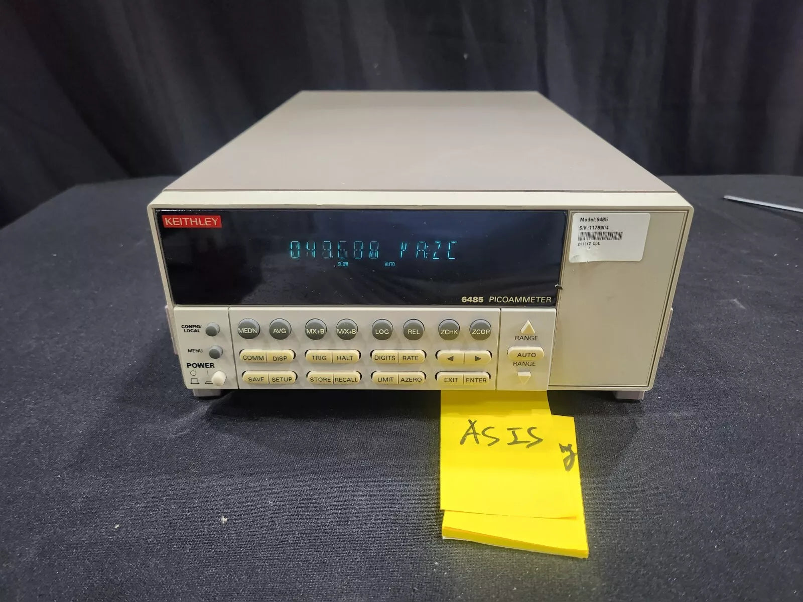 Keithley 6485 Picoammeter AS-IS (8904)