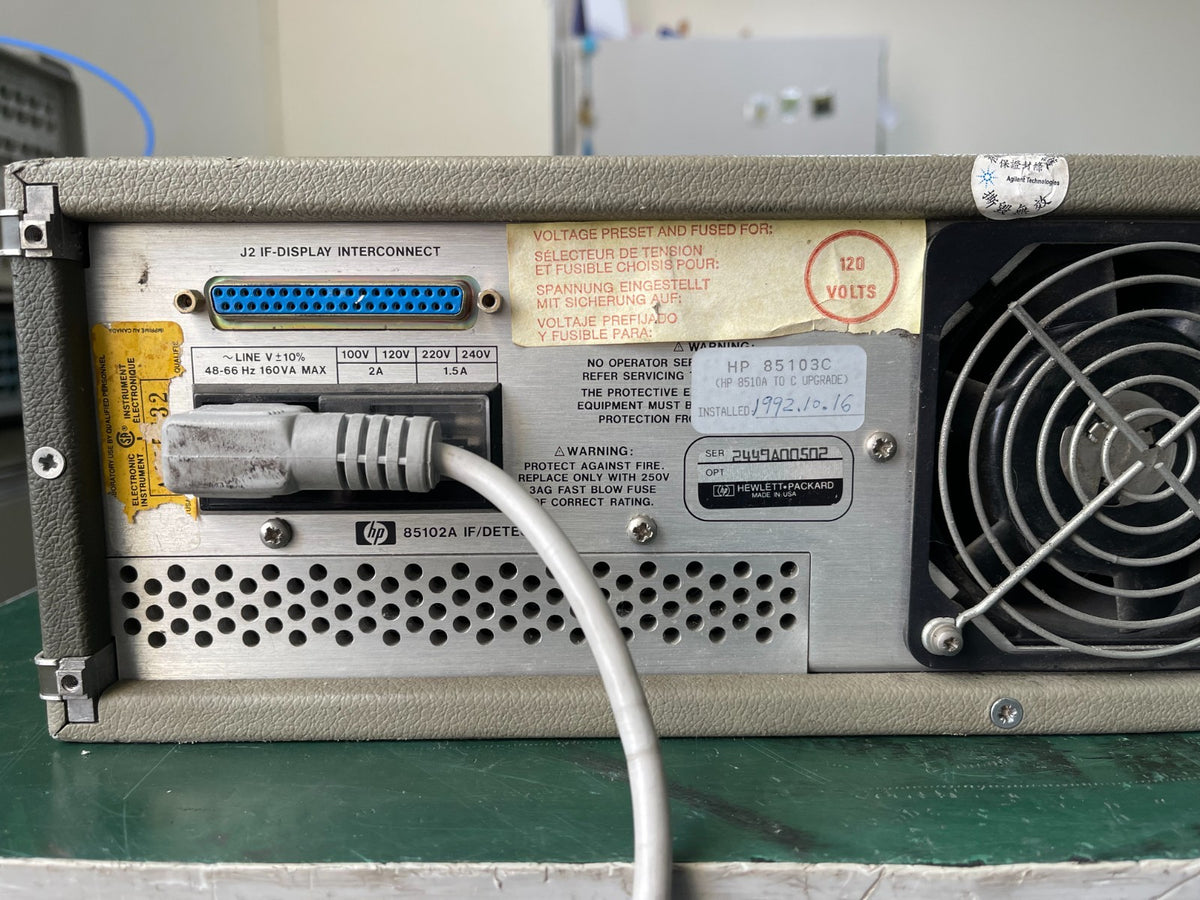 HP 8510A Network Analyzer IF/Detector 85102A upgraded to 85103C _0502 - XG eqpt