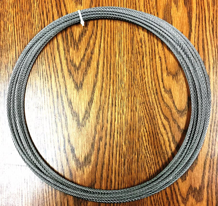 Jakob 20113-0480 Stainless Steel Wire Rope, 4mm Dia x 11,240mm Long